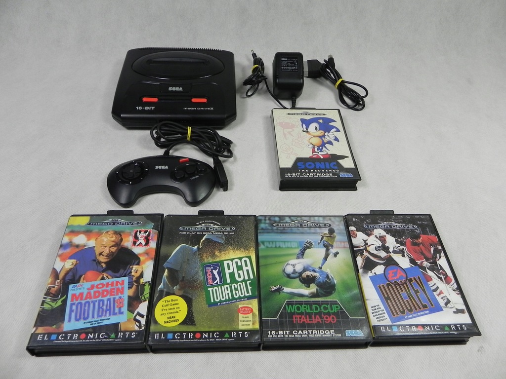 Sega Mega Drive II + 5 gier zestaw