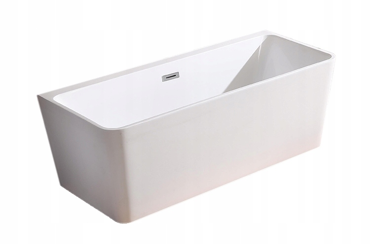 WANNA WOLNOSTOJĄCA PRZYŚCIENNA 160x80 Z PÓŁKĄ BIEL - 13774113235 ...