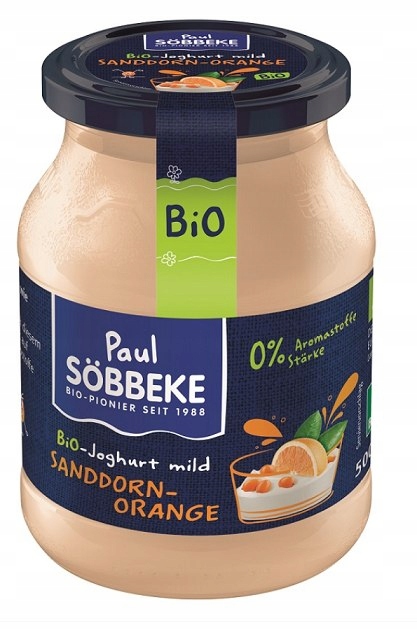 JOGURT KREMOWY POMARAŃCZA - ROKITNIK (3,8 % TŁUSZC