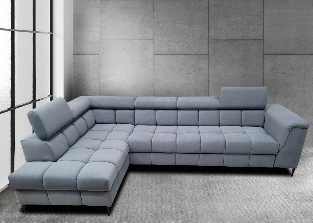 Купить Угловой диван Alvaro со спальной функцией, стеганый: отзывы ...