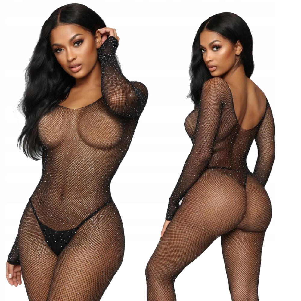 BIELIZNA EROTYCZNA SEXY KOMPLET BODY BODYSTOCKING