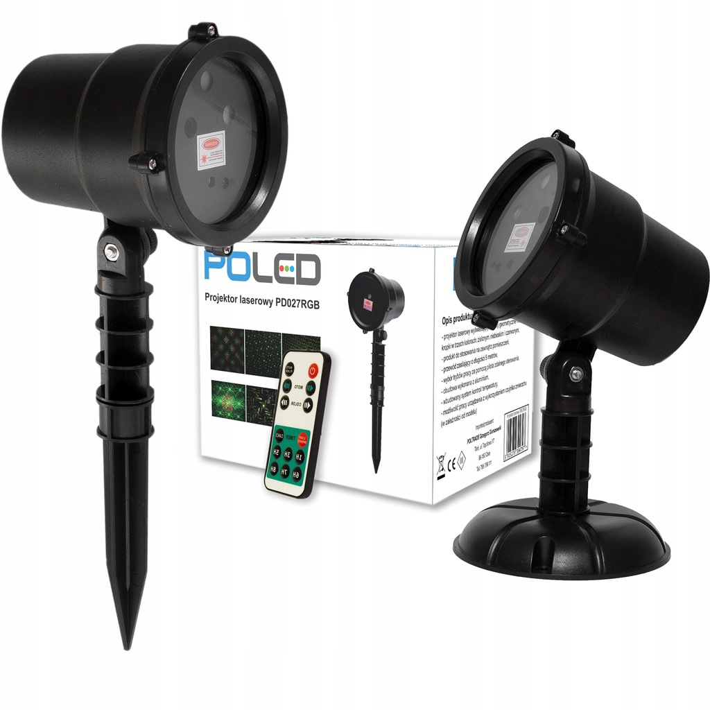 Projektor Laserowy Świąteczny 3 KOLORY RGB + PILOT