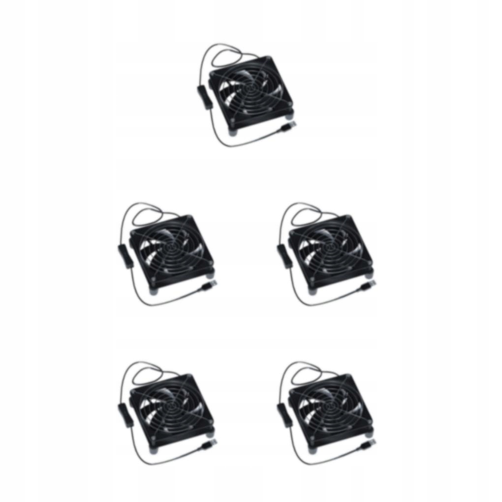 5 zestaw DC 5V zasilany przez USB wentylator TV do