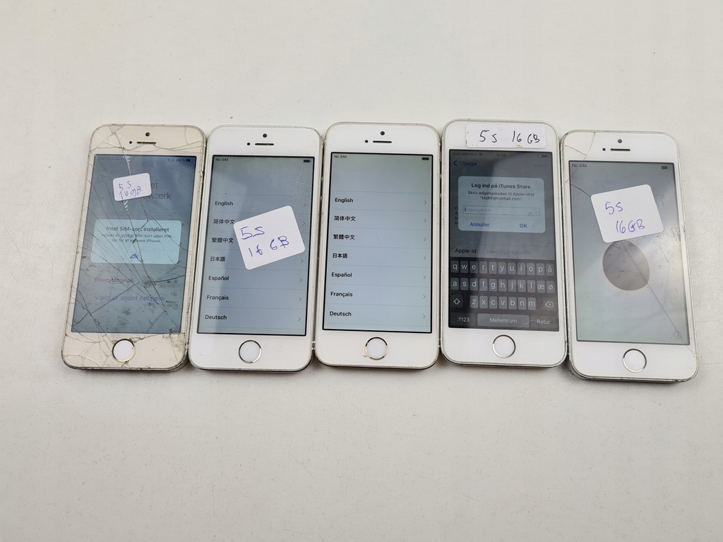 Apple 5 sztuk Iphone 5s 16GB (2139030)