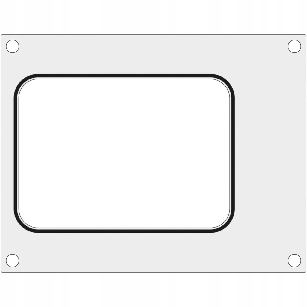 Matryca forma do zgrzewarek BOKAMA na tackę bez podziału 187x137 mm - Hendi