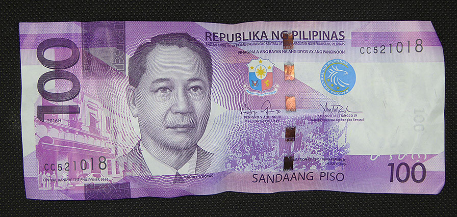 Filipiny 100 pesos banknot