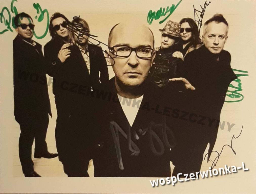 De Mono - zdjęcie z autografami zespołu