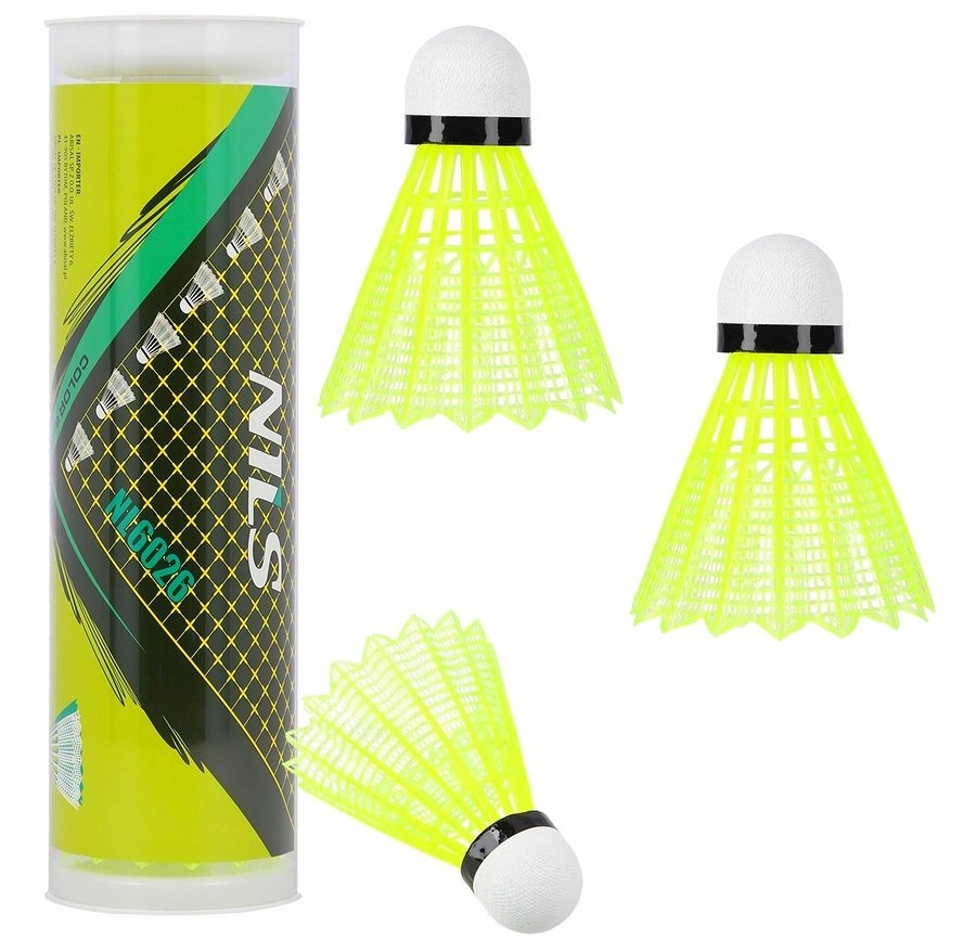 Купить NILS Набор из 6 нейлоновых воланов для бадминтона: отзывы, фото ...