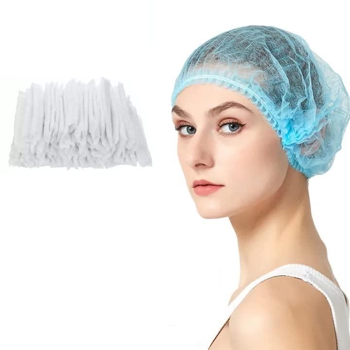 OPAKOWANIE 95 SZTUK JEDNORAZOWYCH CZEPKÓW KĄPIELOWYCH Z BIAŁĄ GUMKĄ