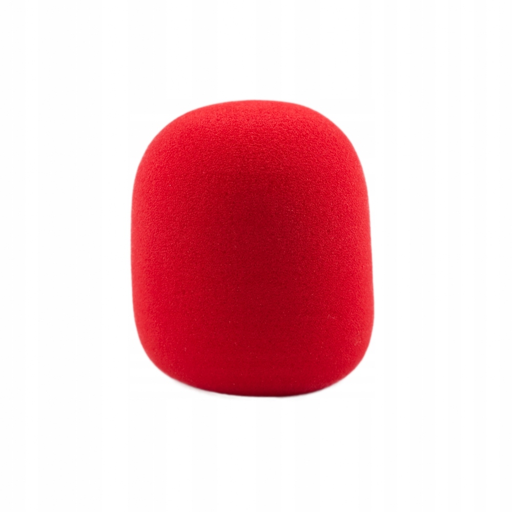 Monacor WS-5 gąbka mikrofonowa, czerwona
