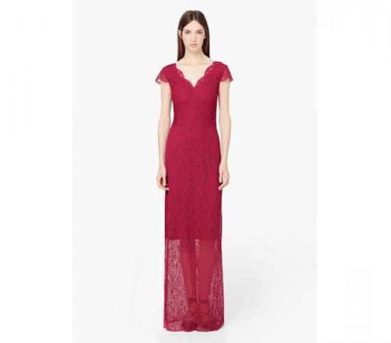 MANGO KORONKOWA PROSTA SUKNIA MAXI (L)