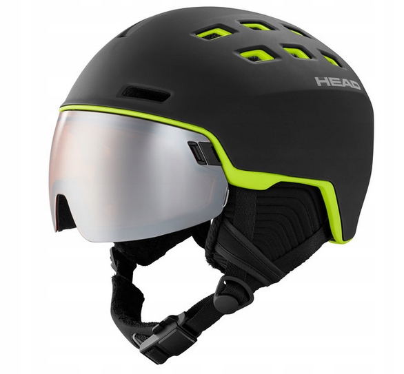 Head Radar kask z szybą 56-59 M-L czarny zielony