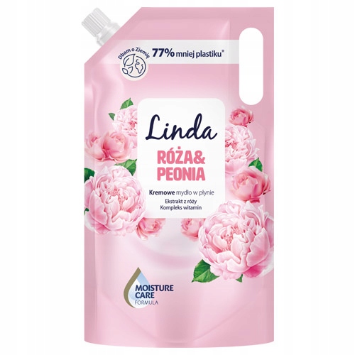 Linda mydło w płynie RÓŻA & PEONIA ZAPAS 1000ml