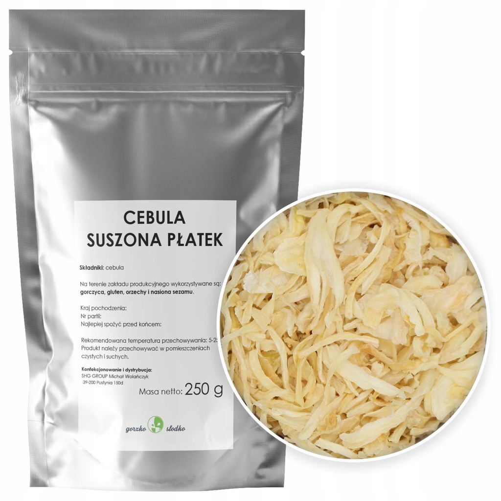 CEBULA PŁATEK 250G suszone płatki cebuli