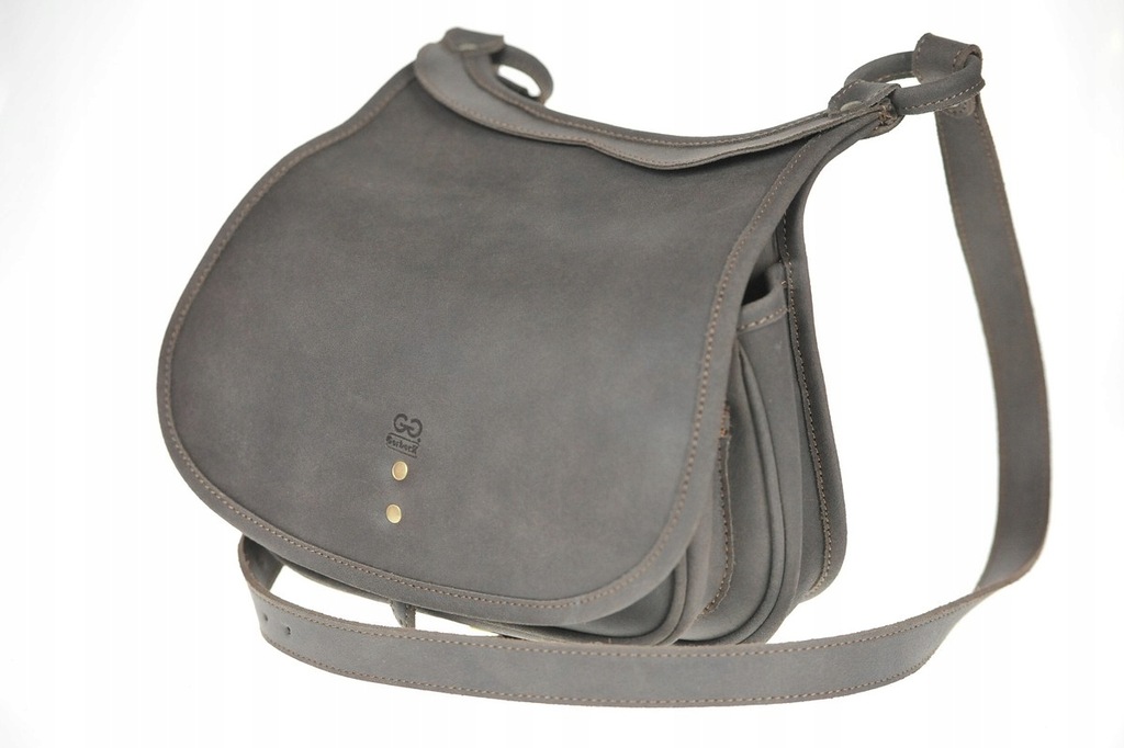 Torba damska skórzana brąz elegancka mała delikatn