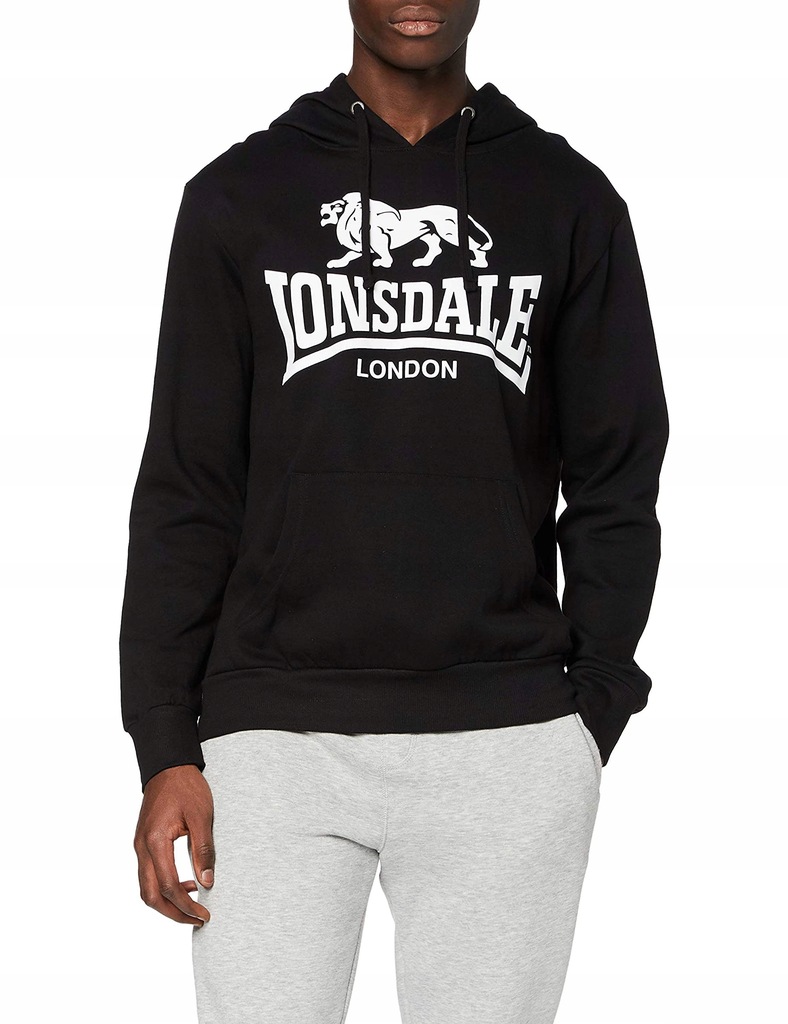 Lonsdale London MĘSKA BLUZA Z KAPTUREM__M