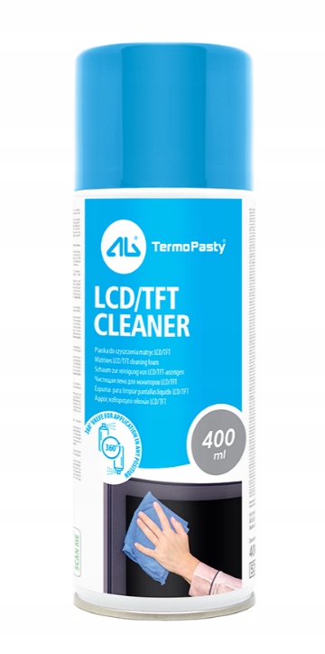 Pianka do czyszczenia ekranów monitorów LCD/TFT 400ml. AG