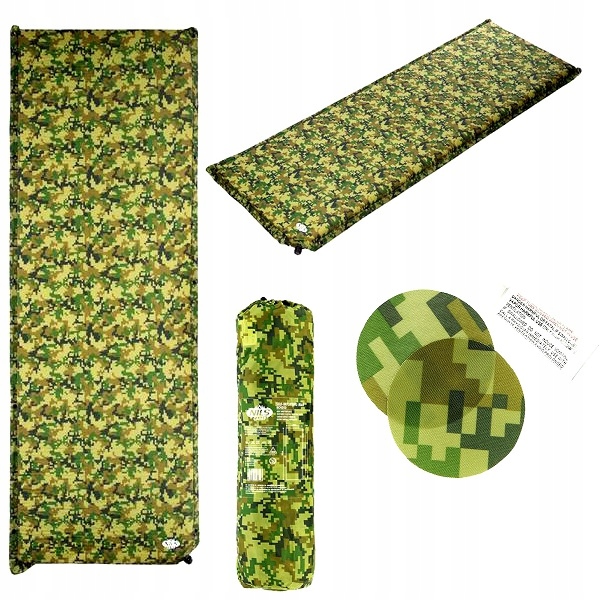 NILS Mata Samopompująca Turystyczna Materac Karimata Pod Namiot + Pokrowiec