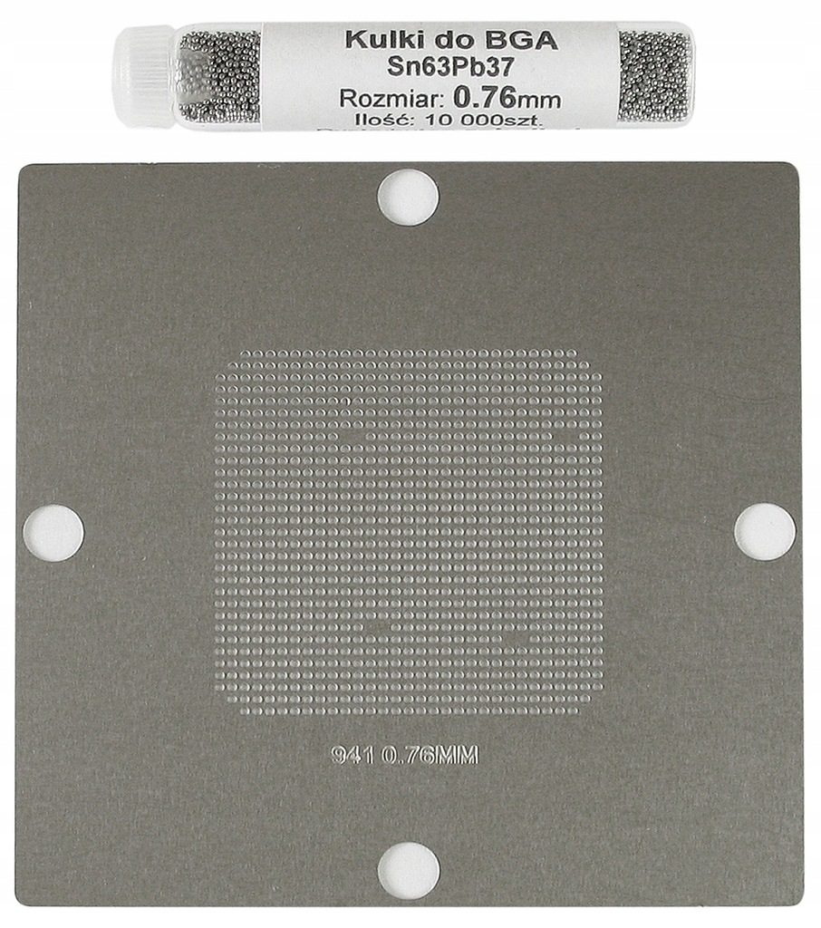 SITO BGA INTEL 941 CPU 80mm + KULKI 0,76mm