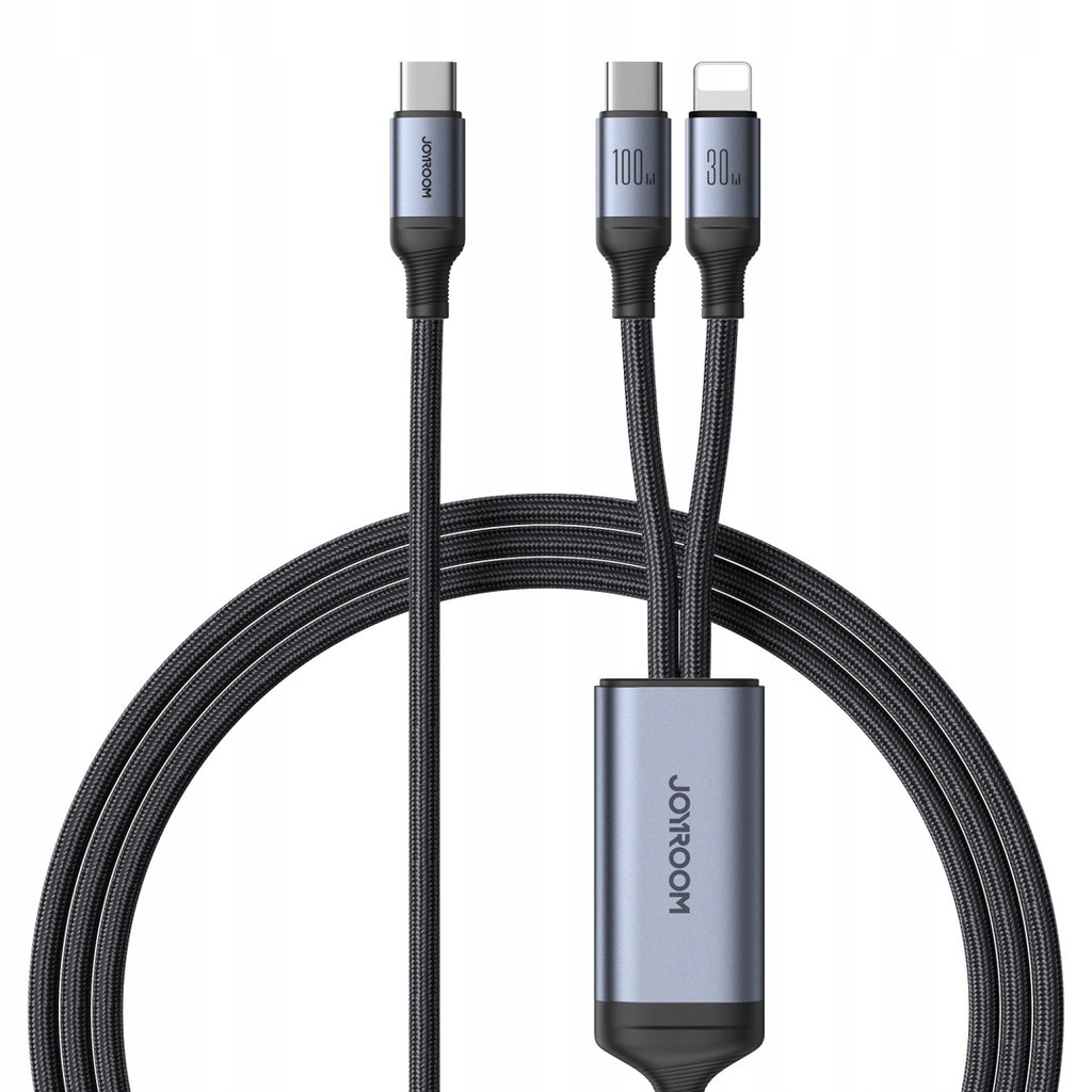 2w1 Kabel przewód Speedy Series USB-C - USB-C / iPhone Lightning 100W 1.5m