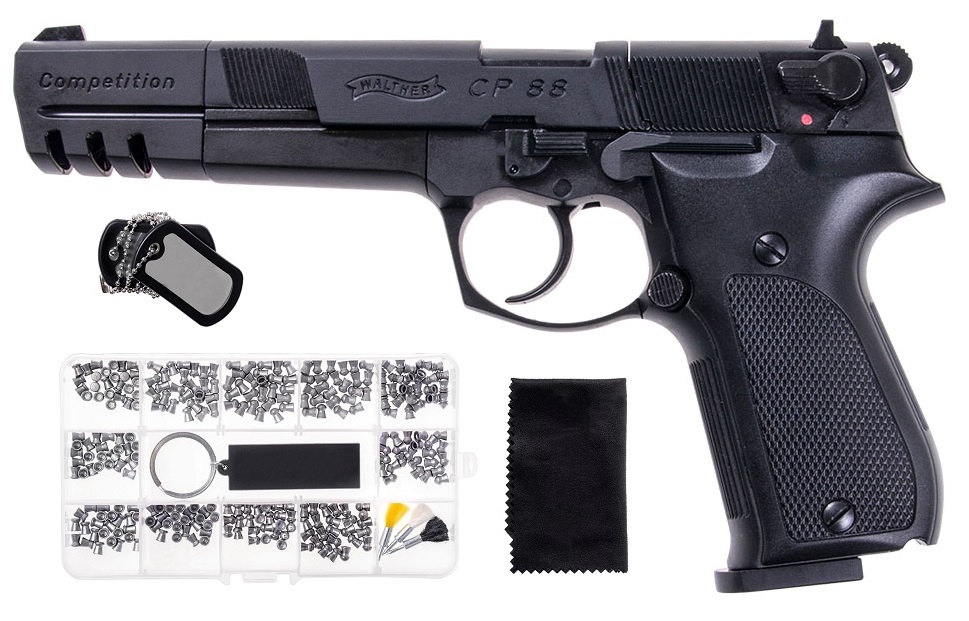 Wiatrówka Walther CP88 Competition 4,5 mm ZESTAW
