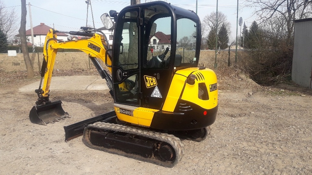 Mini Koparka JCB 8026 2015r WAGA 2700KG 82500netto