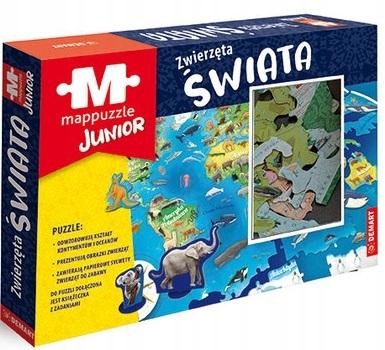 MAPPUZZLE JUNIOR - ZWIERZĘTA ŚWIATA -