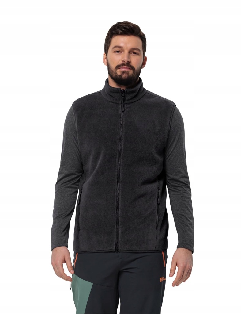 Jack Wolfskin Męska kamizelka leśna, czarna, Xl