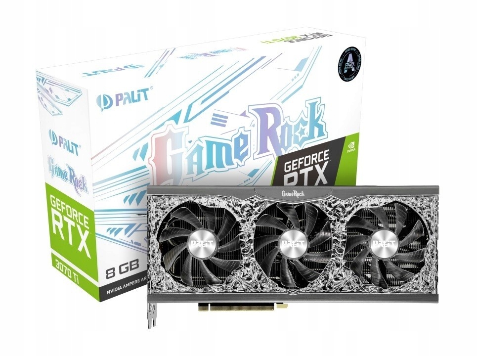 Karta graficzna RTX 3070Ti GameRock 8GB GDDR6X 256bit 3DP/HDMI LHR