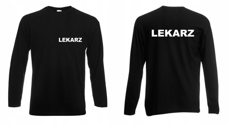 Koszulka longsleeve medyczna LEKARZ XL BL M