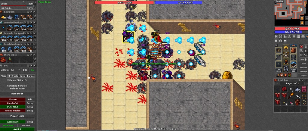 Tibia OTCLIENT FULL AFK Ezodus Gunzodus Aurera Xen