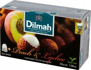 Herbata Dilmah Czarna Brzoskwinia+Liczi 20x1,5g