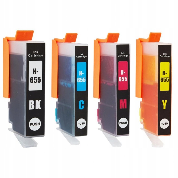4 Tusz drukarka Hp 655 XL 5525 3525 4516 4625 6525