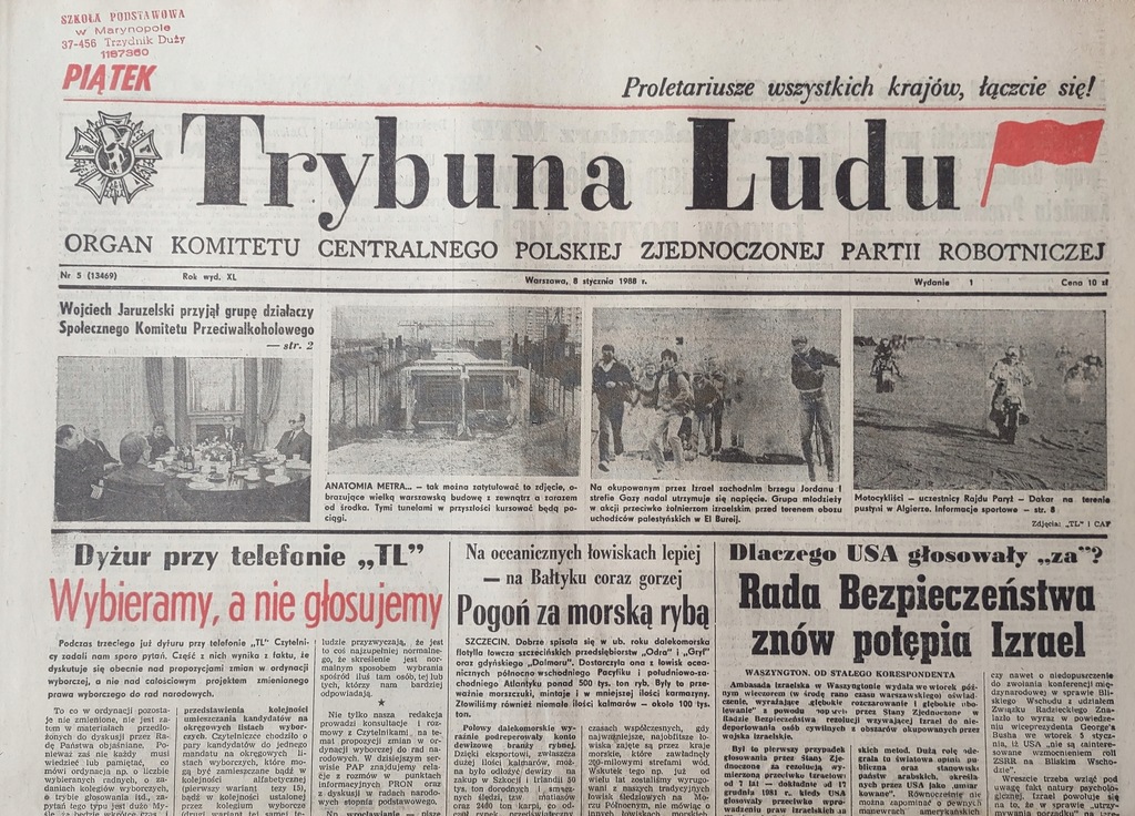 Trybuna Ludu 5 1988 PRL