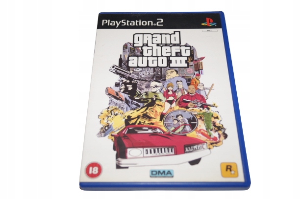 GTA III PS2 KULTOWA GRA AKCJI PLAYSTATION 2 + MAPA - 13282764321 ...