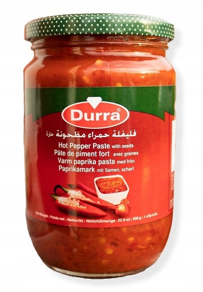 Pasta paprykowa pikantna ostra egipska 650g Durra