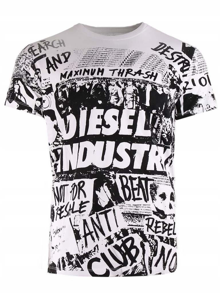 T-Shirt męski Diesel 00SJC2 0091B-100- L