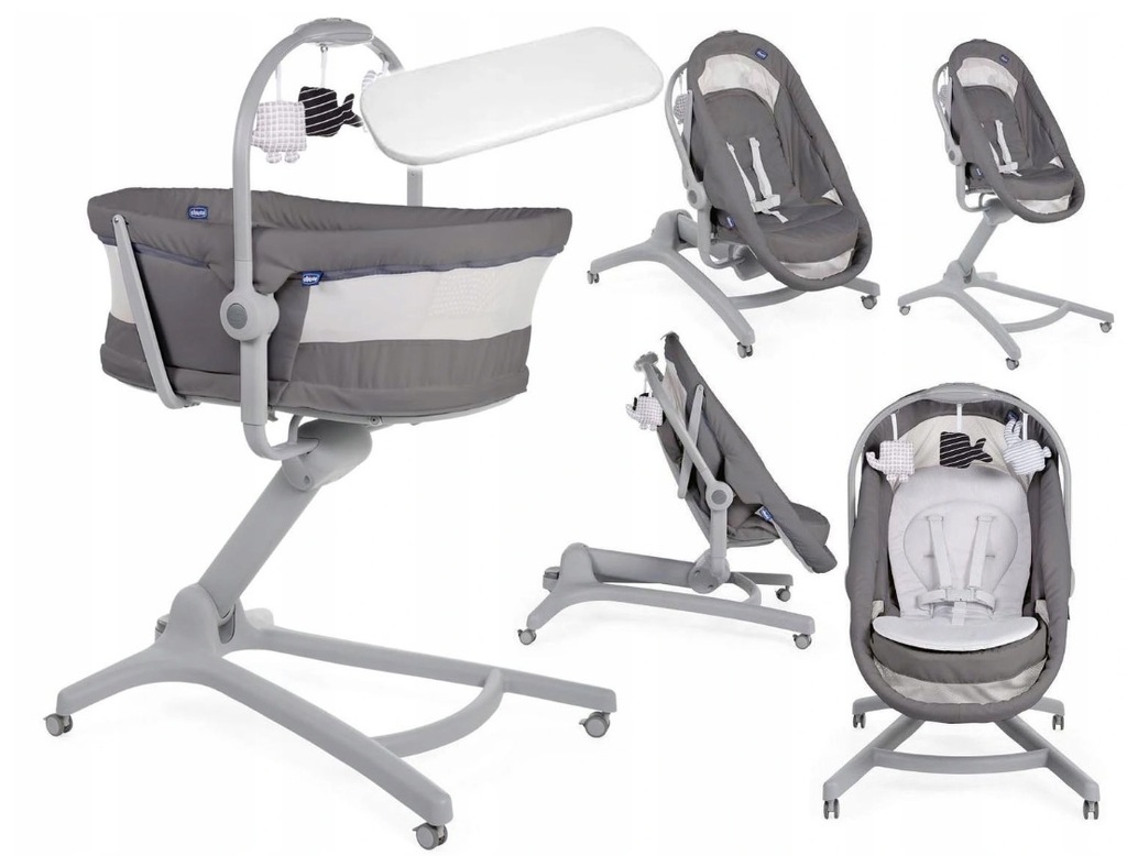Кроватка-стульчик Chicco Baby hug 4в1 Glacial