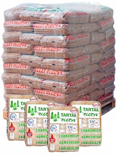 PELLET OLCZYK KLASA A1 18,5 M/J PELET TONA + 50 KG