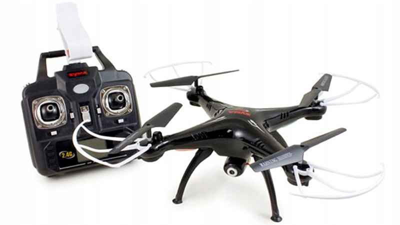 Dron z kamerą zdalnie sterowany RC SYMA X5SW 2,4GHz Kamera FPV Wi-Fi czarny