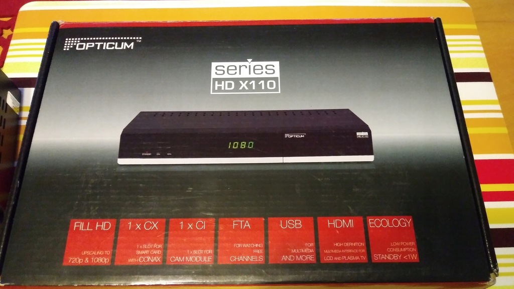 Tuner satelitarny dekoder Globo Opticum HD X110TS