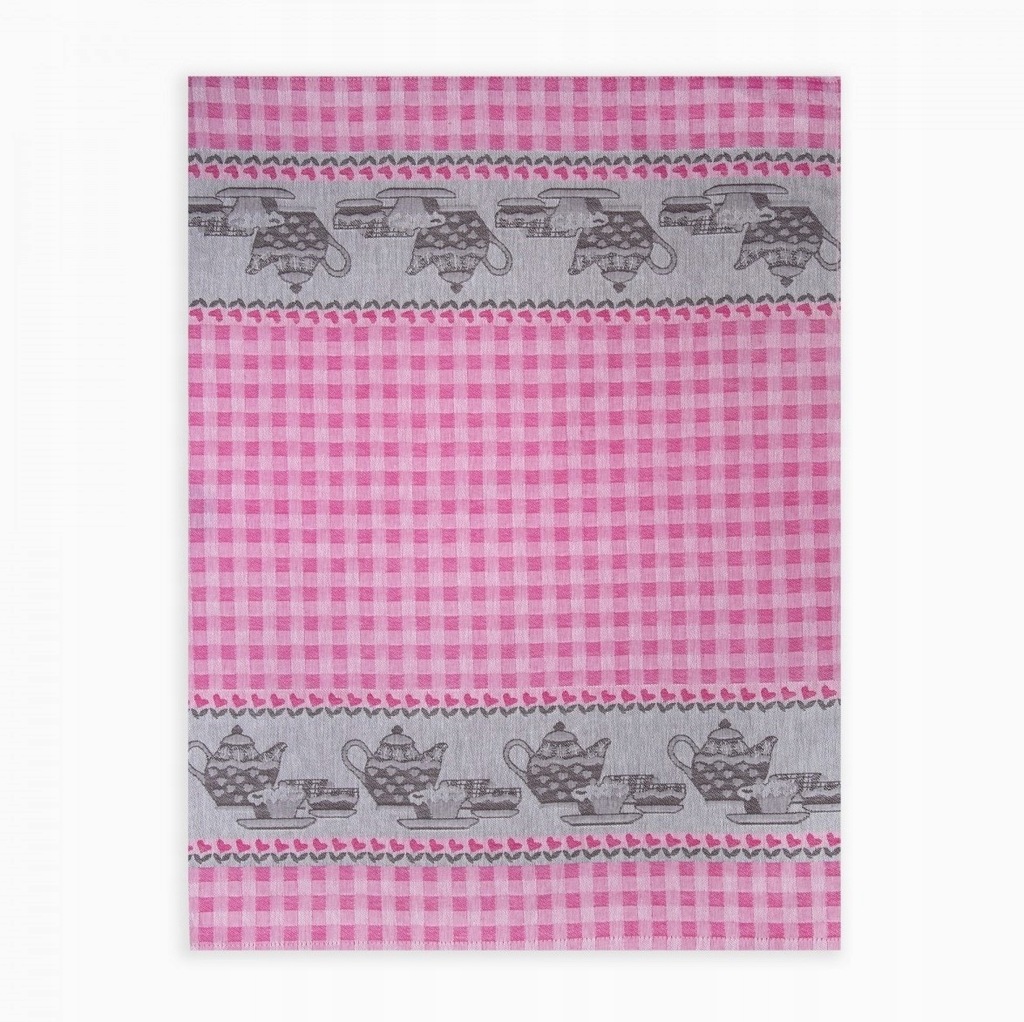 Ścierka kuchenna ZWOLTEX 50x70cm PODWIECZOREK fuksja