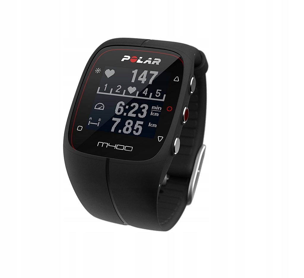 POLAR M400 ZEGAREK SPORTOWY GPS CZARNY