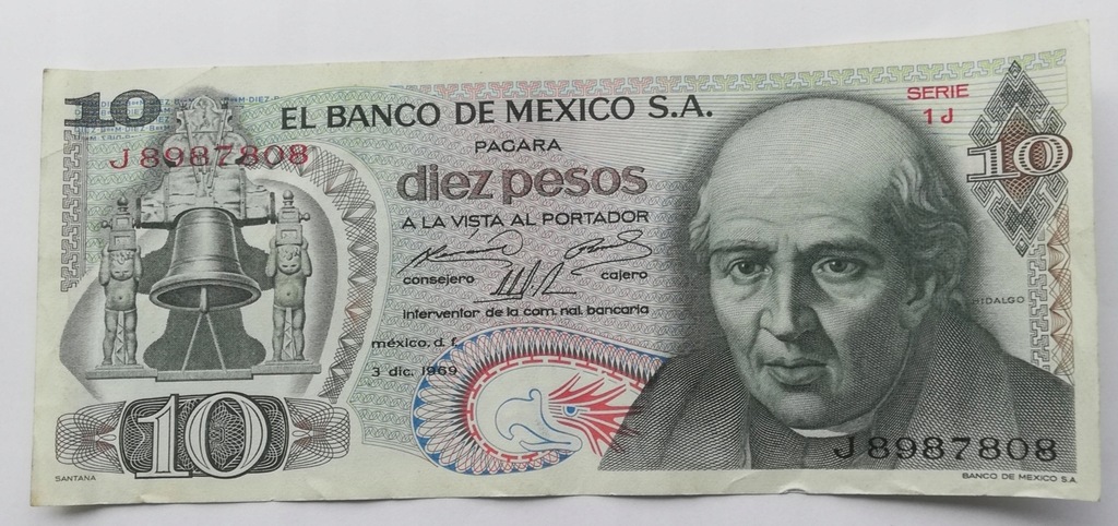 Meksyk 10 peso 1969