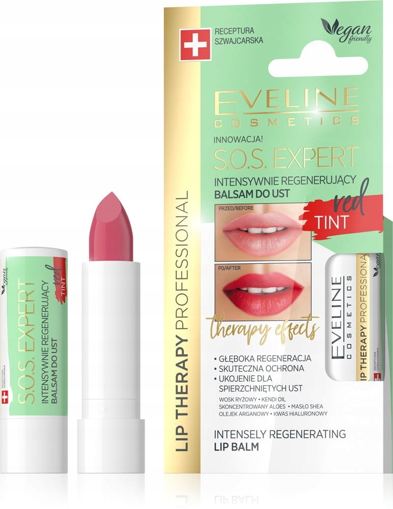 EVELINE Pomadka Lip Therapy Balsam Tint Red