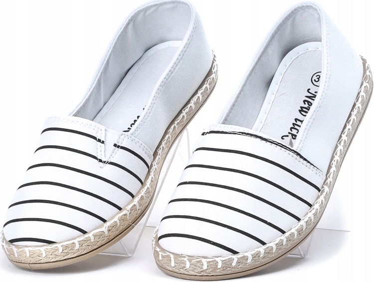 TL084AC WHITE BIAŁE ESPADRYLE DZIECIĘCE PASKI 35