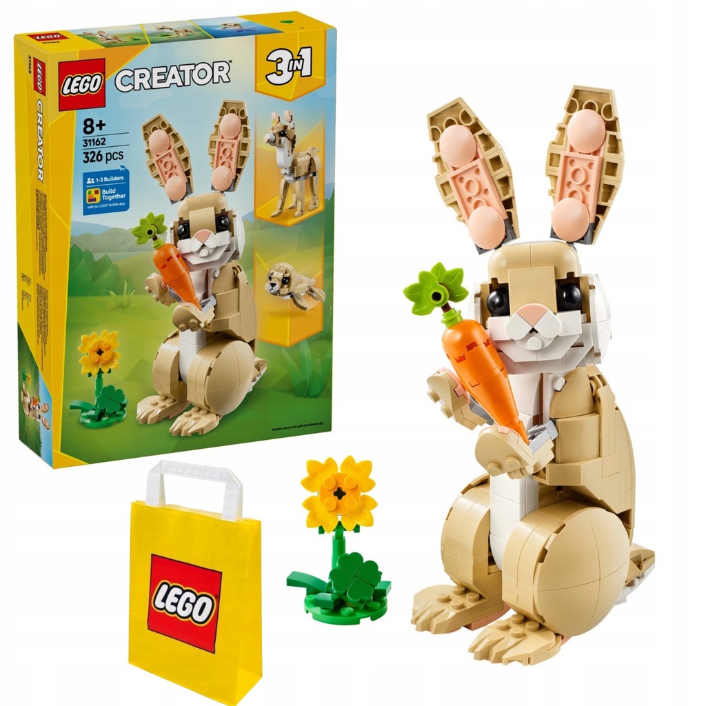 LEGO 31162 CREATOR KRÓLICZEK LAMA FOCZKA Zestaw Zajączek Wielkanoc + TORBA