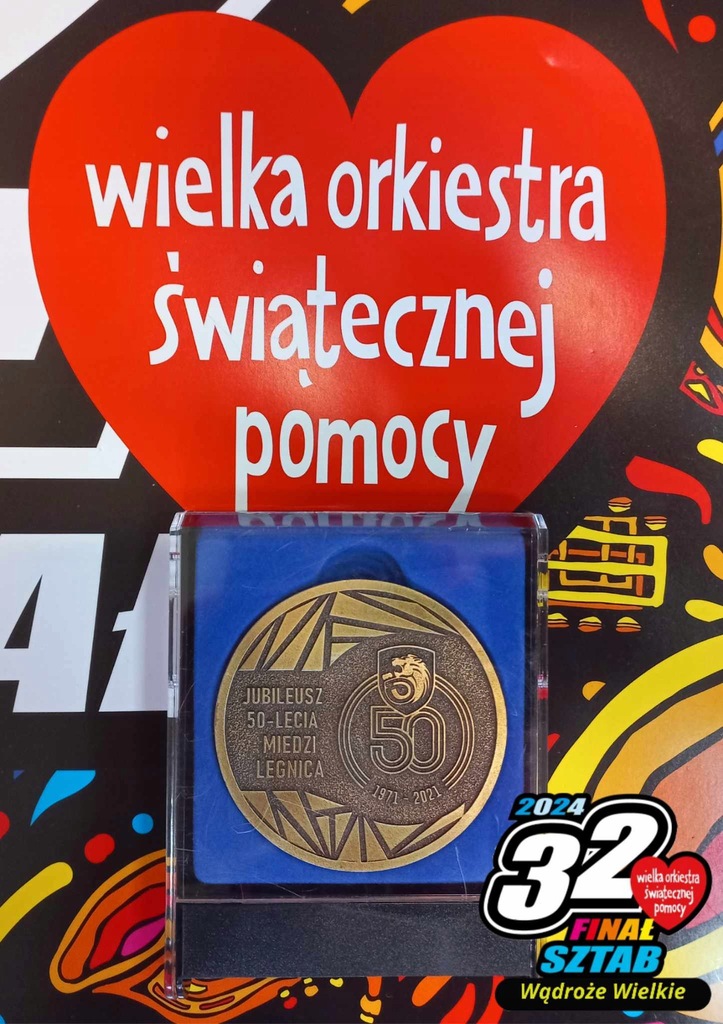 Medal okolicznościowy 50 lat Miedzi Legnica