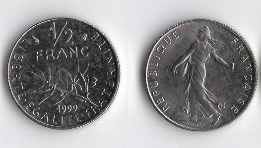 FRANCJA 1999 1/2 FRANC