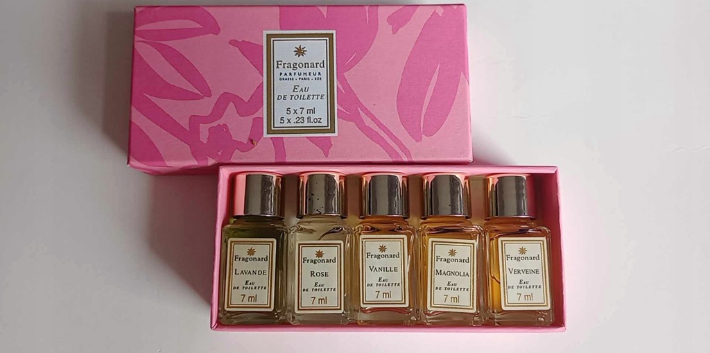 Fragonard 41mL（フラゴナール 5個 ミニチュアセット） フラゴナール】 オードトワレ 5ミニボトルセット 男性用
